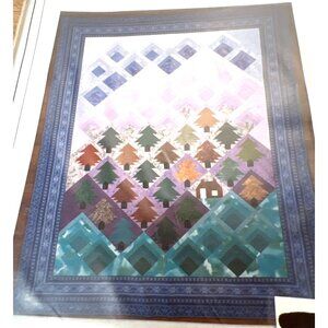 Chugach Pines Quilt Pattern By Bear Paw Productions For A Cozy 90" X 105" Blanke